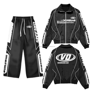 Nuevo Conjunto Deportivo Personalizado de Gran Tamaño, Chaqueta Reflectante 3M y Pantalones Deportivos, Chaqueta Cortavientos de Nailon, Chándal para Hombre - Product Image 2