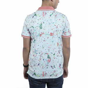 2025 último estilo para hombres, polos, venta al por mayor, nueva llegada, ropa exterior con estampado de sublimación para hombres, ropa informal con patrón estampado - Product Image 2