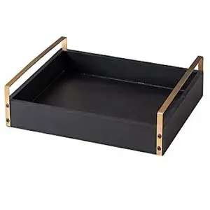 Bandeja rectangular de madera Natural para servir comida, mesa hecha a mano para el hogar, Hotel, restaurante, suministros, gran oferta