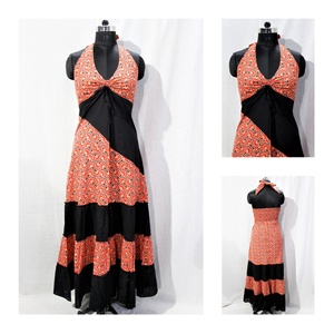 Meilleur Vente en Gros Décontracté Imprimé Floral Robe Longueur Sol Derniers Modèles Méthode Tissée Plage Prêt À L'exportation Quantité En Vrac - Product Image 4