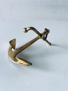 Latón antiguo barcos náuticos ancla escritorio pisapapeles estilo Vintage hogar Oficina decoración regalo hogar Decoración sala de estar - Product Image 2