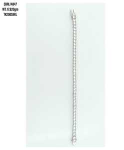 Pulsera de cadena de plata de ley 925 para mujer, joyería lisa, ajustable, a la moda - Product Image 6