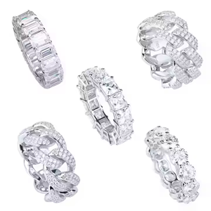 Custom Design hip hop iced out real silver 925 sterling <b>mens</b> Fine Jewelry moissanite diamond <b>Rings</b> for <b>men</b> - Product Image 2