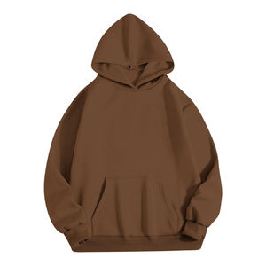 Nueva llegada personalizado en relieve Streetwear bordado suéter de lana de gran tamaño mujeres Puff estampado sudaderas con capucha - Product Image 2