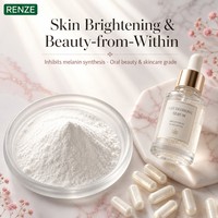 Poudre de Glutathion Réduit 98% GSH de Qualité Cosmétique, L-Glutathion, Antioxydant Supérieur, Éclaircissement de la Peau, Soutien Hépatique, Fourniture Directe Usine