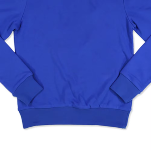Sweat-shirt à capuche unisexe en gros, imprimé numérique avec lettres brodées bleu et noir personnalisées, techniques de lavage à l'acide, pour l'hiver, pour les sororités - Product Image 3