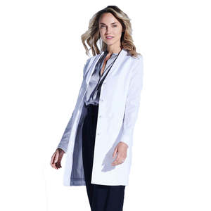 Blouse de laboratoire unisexe à manches longues, légère, infroissable, en polyester/coton, pour infirmières, hôpitaux, usage médical - Product Image 1