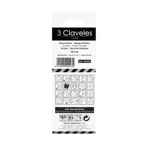 Raschietto per vetroceramica da 100 mm. (3 Claveles 00243) - Product Image 3