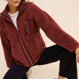 Veste en sherpa pour femme tendance et de haute qualité, confortable et tendance, tissu respirant, prix bas, vestes légères 2026 - Product Image 5