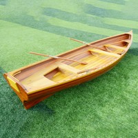 Bateau pneumatique OMH Real Whitehall entièrement assemblé, bateau à rames classique fait main, écologique, plus de 4 m de long, pour les lacs du Vietnam