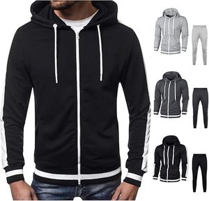 Survêtement d'hiver en coton molletonné organique, vêtements d'entraînement, survêtement de sport en coton mélangé à fermeture éclair - Product Image 6