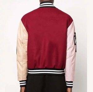 Retro Vintageผู้ชายปักโลโก้Lettermanแจ็คเก็ตผู้ผลิตเบสบอลBomberหนังแจ็คเก็ต - Product Image 5