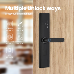 BES Lok自動スライドガラスWifi指紋ドアスマートドアロック - Product Image 5