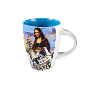 Mug en céramique personnalisable avec emplacement pour cuillère, poignée ergonomique, style classique, compatible lave-vaisselle et micro-ondes, réutilisable, impression de logo, cadeau durable - Product Image 2