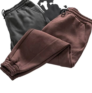 Pantalones rectos de pierna ancha personalizados, pantalones de chándal holgados de poliéster, pantalones de chándal holgados plisados para hombre - Product Image 4