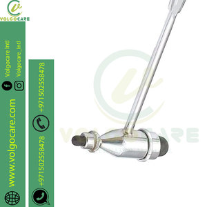 Vente en gros, marteau à percussion, instruments de diagnostic, acier inoxydable, argent, tête en caoutchouc à 2 faces - Product Image 5