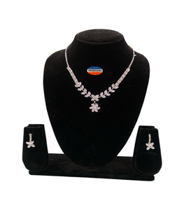 AD973 élégant classique élégant collier boucles d'oreilles ensemble pour les fêtes événements traditionnels classique bijoux de mode pour les cadeaux - Product Image 1