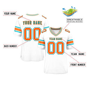 Camiseta de Fútbol Americano de Manga Corta, Talla Grande, Transpirable, Antibacteriana, Personalizada OEM, Impresión por Sublimación de Alta Calidad - Product Image 4