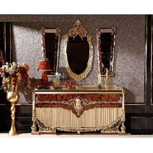 Mesa de consola de diseño clásico altamente elaborada, mesa de Consola de estilo francés para área de comedor, mesa de consola tallada de gama alta - Product Image 1