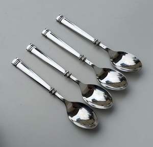 Ensemble de 7 couverts de restaurant en acier inoxydable pour hôtel, comprenant cuillères et couteaux, finition argentée - Product Image 4