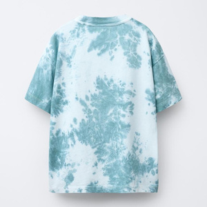 Streetgrace custom tie dye <b>tshirts</b> for men breathable cotton summer wear oem service with logo printing and label options - Product Image 2