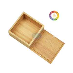 Boîte cadeau en bois faite à la main emballage en bois naturel pour bijoux vin savon OEM vente en gros du fournisseur vietnamien - Product Image 1