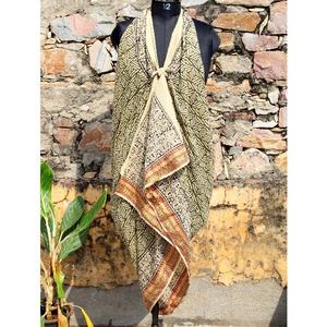 New Arrival Women's Cotton Swimwear Pareo Hand Block Print Beach Sarongs Gift for Her - Product Image 2