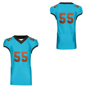 Camisetas de fútbol americano de alta calidad transpirables de secado rápido con mangas cortas mejor precio al por mayor - Product Image 6