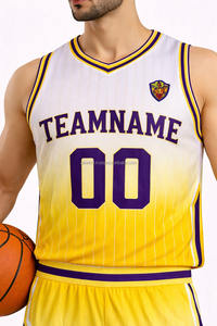 Uniformes de baloncesto de diseño personalizado, precio competitivo, buena calidad, secado rápido, 100% poliéster, en venta. - Product Image 3