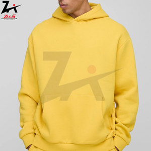 Survêtement à capuche surdimensionné personnalisé pour hommes, survêtement de couleur unie avec peinture en aérosol et broderie de logo, survêtements en vrac, vente en gros - Product Image 3