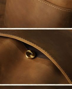 กระเป๋าถือแนวธุรกิจกระเป๋าสะพายข้างสำหรับผู้ชายกระเป๋าสะพายข้างกระเป๋าสะพายไหล่หนังพิมพ์โลโก้แบบเต็ม - Product Image 6