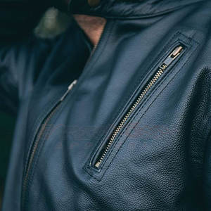 Chaqueta de carreras de moto de Cuero 100% para hombre, transpirable, a prueba de viento, logotipo trasero de alta calidad, ropa deportiva impermeable, talla XL - Product Image 3