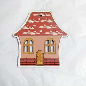 Adorno de Metal de casa roja, árbol de Navidad, hogar, oficina, decoración colgante, adornos de porcelana en forma de estrella de Navidad, manualidades - Product Image 3