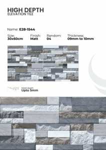 Carreaux de mur extérieurs en porcelaine 300x600mm Résistants aux intempéries - Product Image 5