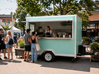 Chariot alimentaire à roulement multifonction, taille personnalisée