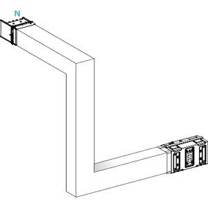 Per Schneider Electric KSA1000DMBL43A Canalis-Multiple-Upward Then Right-ABC M-TO-M-1000A Busway & Cable - Product Image 1