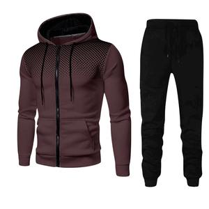 Ensembles de survêtement pour hommes, sweat à capuche et pantalon pour femmes, couleur unie, pull à capuche + pantalon, ensembles de vêtements de sport décontractés pour hommes - Product Image 2