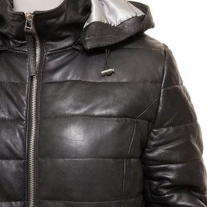 Chaqueta de Cuero Casual Elegante de Primera Calidad para Mujer, Nuevo Diseño Moderno con Logotipo Personalizado, MOQ Bajo, Temporada de Otoño - Product Image 4