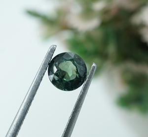 Saphir vert sarcelle taille brillant, pierre précieuse en vrac, 5x5x3 mm, 0,80 carat - Product Image 5