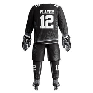 Uniforme de hockey sur glace à prix d'usine du Pakistan 100% uniforme de hockey sur glace personnalisé sublimé en polyester pour unisexe - Product Image 4
