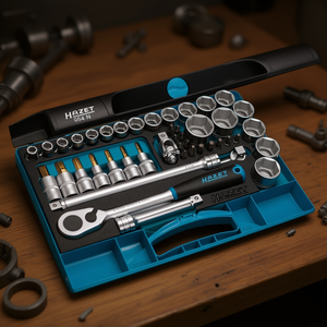 Juego de 44 piezas de llaves de carraca y vasos hexagonales Pozidriv de 1/2'' TORX con perfil cuadrado y perfil de tracción - Product Image 3