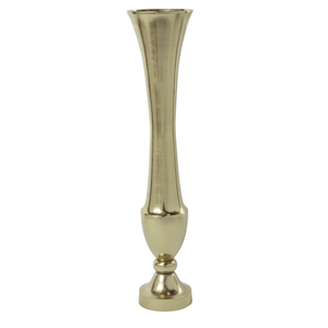 Florero dorado de lujo moderno, decoración ornamentada para el hogar con arreglos florales de metal dorado para bodas y exhibiciones de mesa - Product Image 2