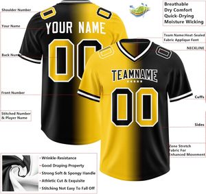Camiseta de fútbol americano personalizada Team Ready, impresión por sublimación completa con diseños llamativos y logotipos para un máximo rendimiento - Product Image 3