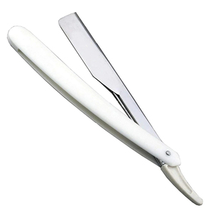 Rasoir de Barbier à Lame Droite en Acier Inoxydable, Lames Remplaçables Pliables, Logo et Design Personnalisés, Rasoir Droit - Product Image 1