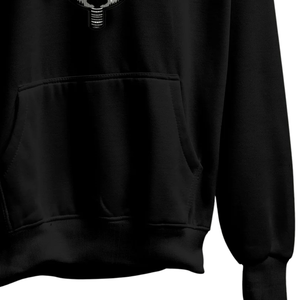 Felpa con Cappuccio Unisex Oversize con Ricamo Luna Rossa del Clan Uchiha, Design Grafico alla Moda - Product Image 6