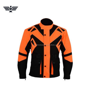 Mens Printed Motorcycle Riding Jacket <b>Waterproof</b> Quick Dry Biker Protective Touring Racing Gear with Reflective Design - Product Image 3