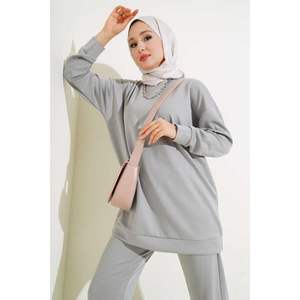 Loyşa Casual Tunic 2 Piece Set <b>Slate</b> Gray - Product Image 3