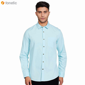 Camisa de Vestir Informal Ligera de Algodón para Hombre 2022, Premium, de Alta Calidad, Transpirable, de Secado Rápido, Ecológica, con Botones de Cuerno y Logotipo Personalizado - Product Image 5