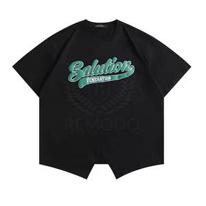 T-shirts imprimés bouffants pour femmes Service OEM disponible T-shirt graphique à impression bouffante avec logo personnalisé en vrac - Product Image 2