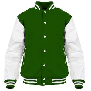 Blouson universitaire en laine pour homme, personnalisé, haute qualité, à manches longues, col montant, style décontracté hiver, style urbain, avec doublure polaire, 2026 - Product Image 1